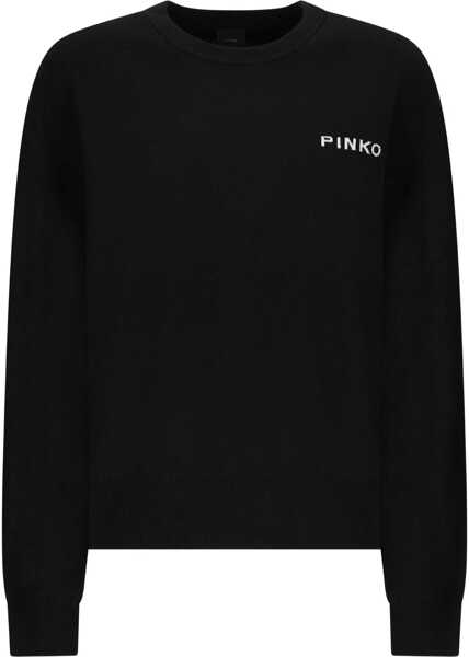 Pulovere Pinko Logo Sweater NERO/BIANCO Femei (BM 18479749) 2