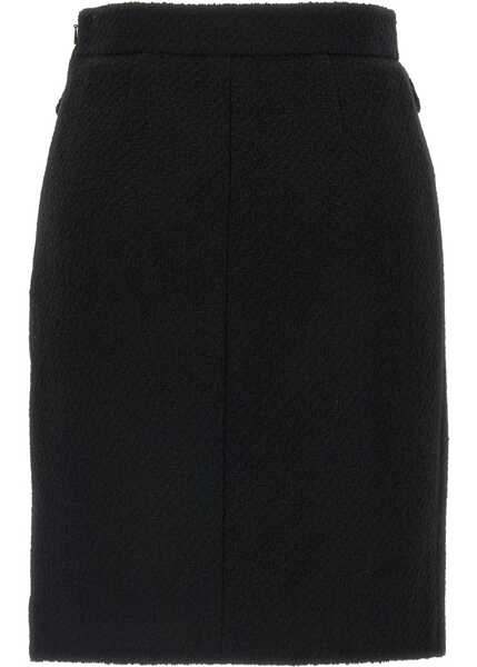 Fuste Chloe Boucl wool midi Skirt BLACK Femei (BM 18479761) 1