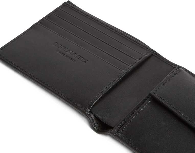 Portofele DSQUARED2 Bifold Wallet NERO Barbati (BM 18479767) 5