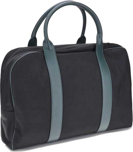 Genti de voiaj KITON Nylon Travel Bag NERO/VERDE PETROLIO Barbati (BM 18479791) 2