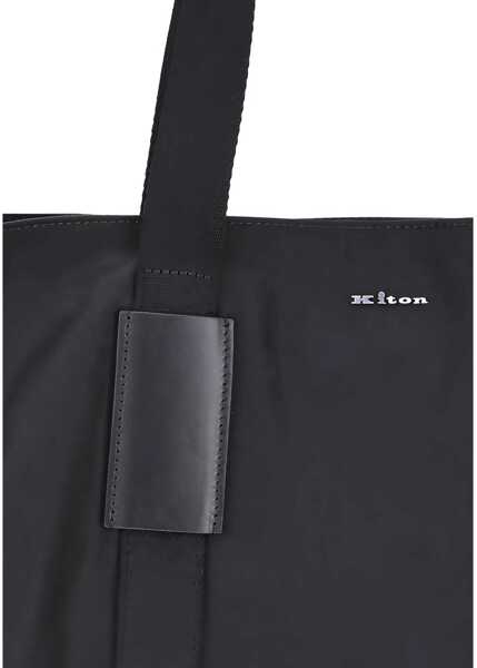 Genti de mana KITON Nylon Tote Bag NERO Barbati (BM 18479815) 4