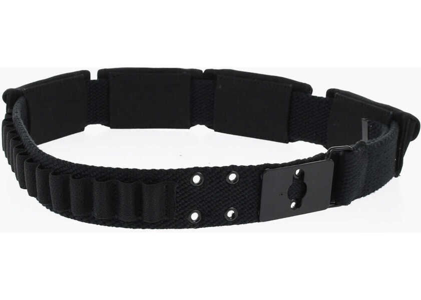 Curele DSQUARED2 Fabric Utility Belt With Flashlight 40Mm Black Barbati (BM 18480163) 2