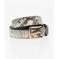 Curele Python Effect Leather Belt 25Mm Barbati