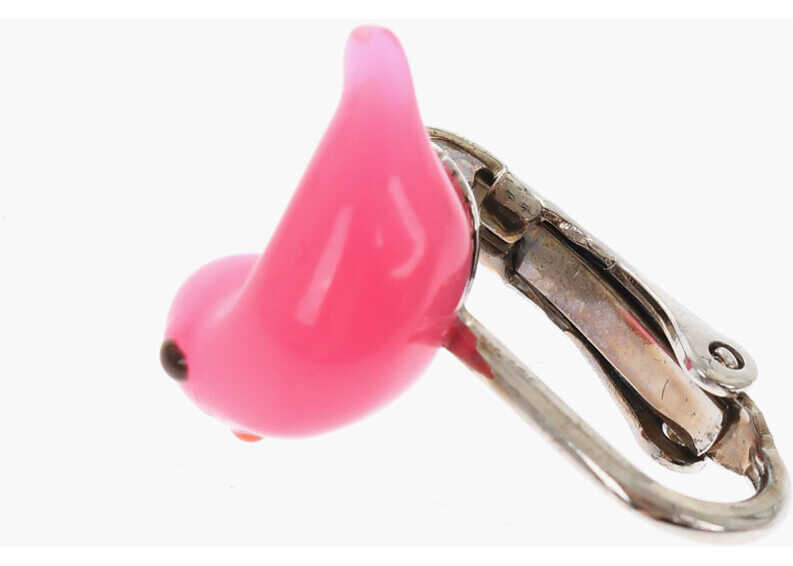 Cercei DSQUARED2 Little Bird Shaped Clip On Single Earring Silver Barbati (BM 18480193) 2