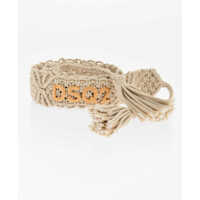 Curele Macramé Cotton Belt With Raffia Detail 40Mm Femei