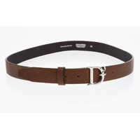 Curele DSQUARED2 Leather Belt With Logoed Metal Buckle 30Mm