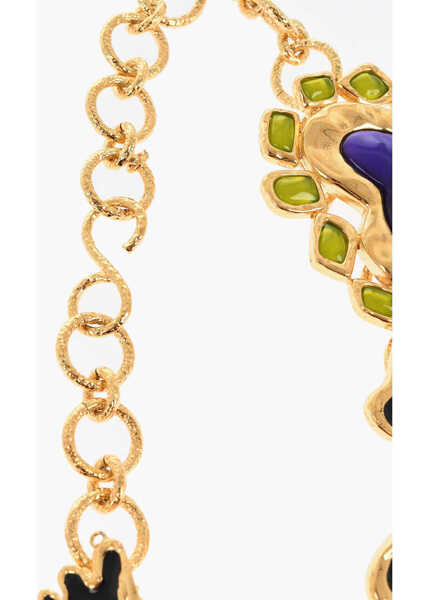 Curele DSQUARED2 Golden-Effect Chain Belt With Charms 80Mm Gold Femei (BM 18480295) 3