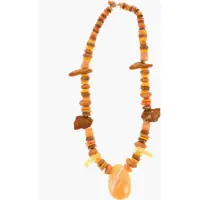 Coliere DSQUARED2 Multicolor Necklace With Maxi Stone Pendant