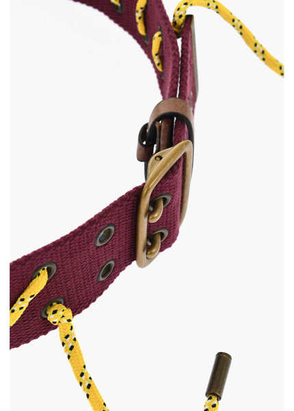 Curele DSQUARED2 Fabric Boy Scout Belt With Contrasting Detail 50Mm Yellow Femei (BM 18480406) 3
