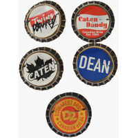 Bijuterii DSQUARED2 Set 5 Pins Shaped Like Bottle Caps