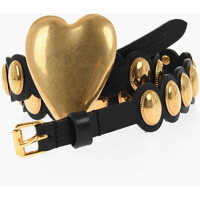 Curele DSQUARED2 Leather Belt With Golden Metal Details 30Mm