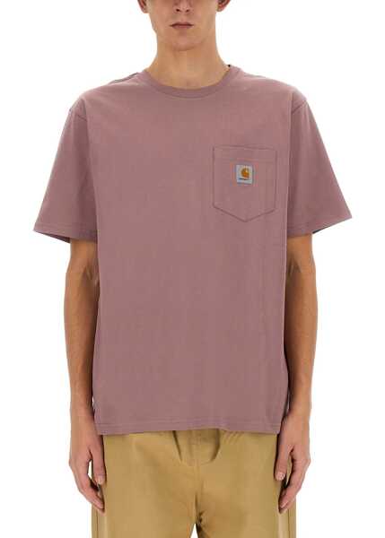 Tricouri Carhartt T-Shirt With Pocket PINK Barbati (BM 18480499) 2