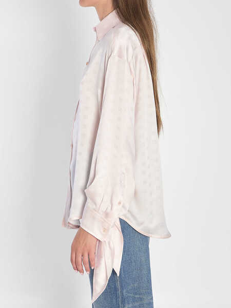 Camasi Balenciaga Silk Shirt With Knotted Cuffs PINK Femei (BM 18480553) 3