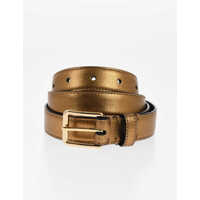 Curele DSQUARED2 Metallic Leather Belt With Golden Buckle 25Mm