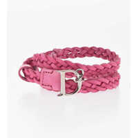 Curele Braided Leather Belt With Logoed Buckle 15Mm Femei