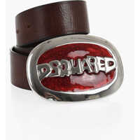 Curele Leather Belt With Glittered Buckle 40Mm Barbati