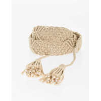 Curele Macramé Cotton Belt With Raffia Detail 40Mm Barbati
