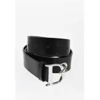 Curele DSQUARED2 Leather Belt With Logoed Anchor Buckle 40Mm