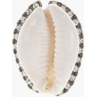 Cercei Shell And Rhinestones Single Clip-On Earring Barbati