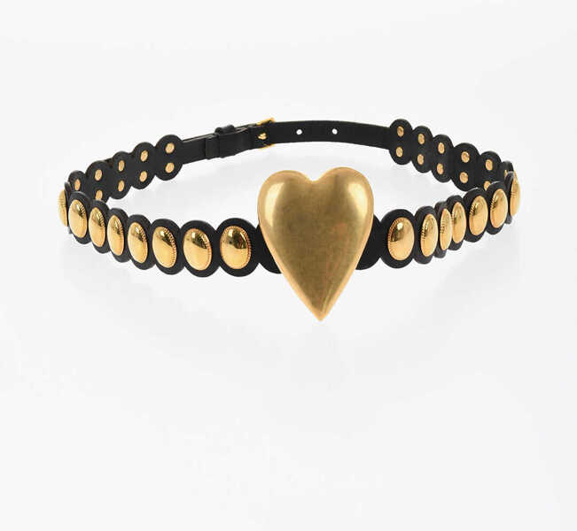 Curele DSQUARED2 Leather Belt With Golden Metal Details 30Mm Black Femei (BM 18480727) 3