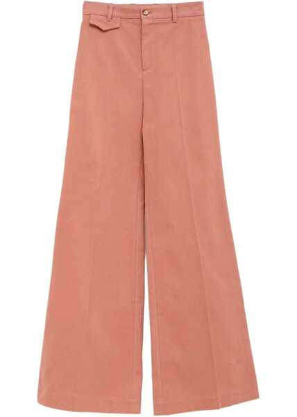 Pantaloni casual Chloe Flared Trousers PINK Femei (BM 18480784) 1