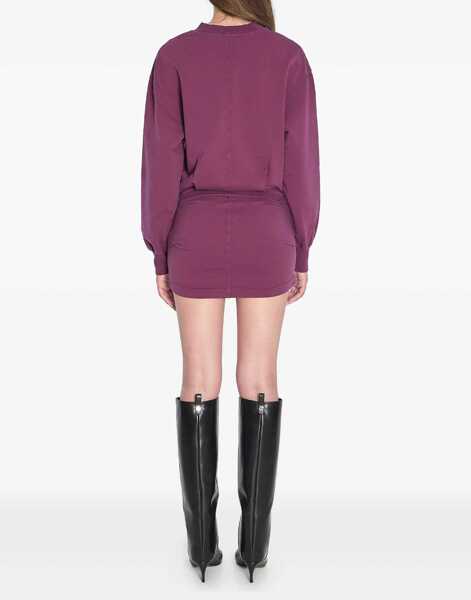 Rochii elegante THE ATTICO Mini Dress In Burgundy PURPLE Femei (BM 18480790) 4