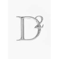 Bijuterii Silver Effect Monogram Pin Barbati