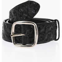 Curele DSQUARED2 Floral Motif Leather Aloha Spirit Belt 40Mm