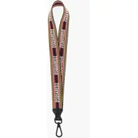 Brelocuri DSQUARED2 Multicolor Striped Neck Keyring With Embossed Logo
