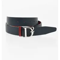 Curele DSQUARED2 Saffiano Leather Reversible Belt With Logoed Anchor Buckle 3