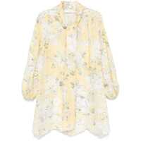 Rochii Zimmermann Acacia Linen Mini Dress Femei