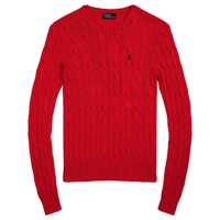 Tricouri Polo Polo Ralph Lauren Polo Pony Motif Cable Knit Jumper Femei