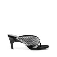 Pantofi cu toc The Attico Strass Embellished Thong Sandals Femei