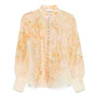 Camasi ZIMMERMANN Zimmermann Crush Printed Linen Shirt