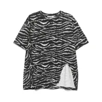 Tricouri The Attico Zebra Print Cotton T-Shirt Femei