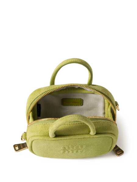 Genti de umar Miu Miu Miu Miu Beau Micro Suede Bag GREEN Femei (BM 18483069) 4