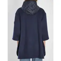 Imbracaminte Dama pagina 263 - Geci Moncler Hooded Wool Cape BLUE Femei (BM 18483456) - B-mall.ro