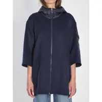 Geci Hooded Wool Cape Femei