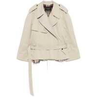 Paltoane Balenciaga Cotton Cropped Trench Coat Femei