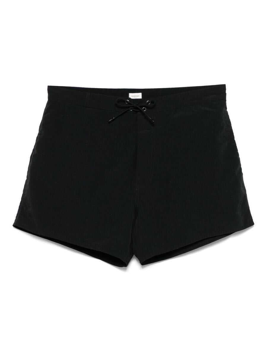 Sorturi de baie Saint Laurent Saint Laurent Nylon Swim Shorts Black Barbati (BM 18483867) 1