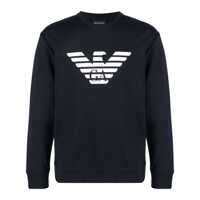 Pulovere Emporio Armani Logo Cotton Sweatshirt Barbati