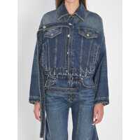 Geci Strap Jacket In Denim Femei