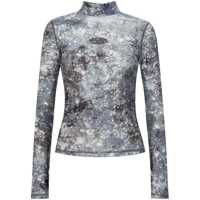 Pulovere Diesel Printed High-Neck Top Femei