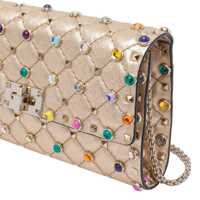 Genti de mana Valentino Garavani Dama - Genti de mana Valentino Garavani Valentino Garavani Bags Gold Femei (BM 18484392) - B-mall.ro