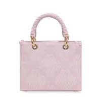 Genti de mana Elisabetta Franchi Tote Bag In Raffia And Fabric Femei
