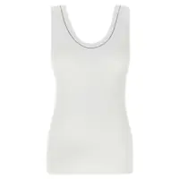 Topuri Brunello Cucinelli 'Shiny Collar' Top Femei