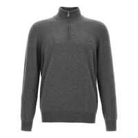 Pulovere Brunello Cucinelli Half-Zip Sweater Barbati
