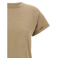 Tricouri Brunello Cucinelli Dama - Tricouri Brunello Cucinelli Brunello Cucinelli Lam Cashmere T-Shirt Beige Femei (BM 18486486) - B-mall.ro