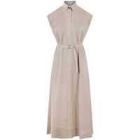 Rochii Brunello Cucinelli Linen Shirtdress Femei