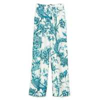 Pantaloni casual F.R.S. - For Restless Sleepers Printed Silk Trousers Femei